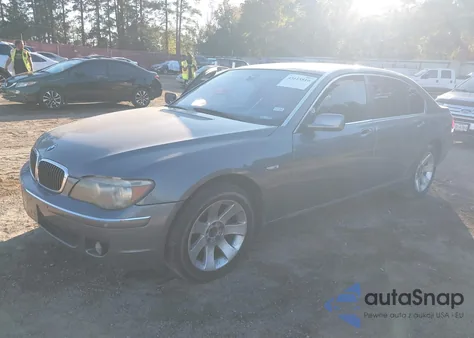 2007 BMW 750Li z USA, uszkodzony, nr VIN WBAHN83597DT72656